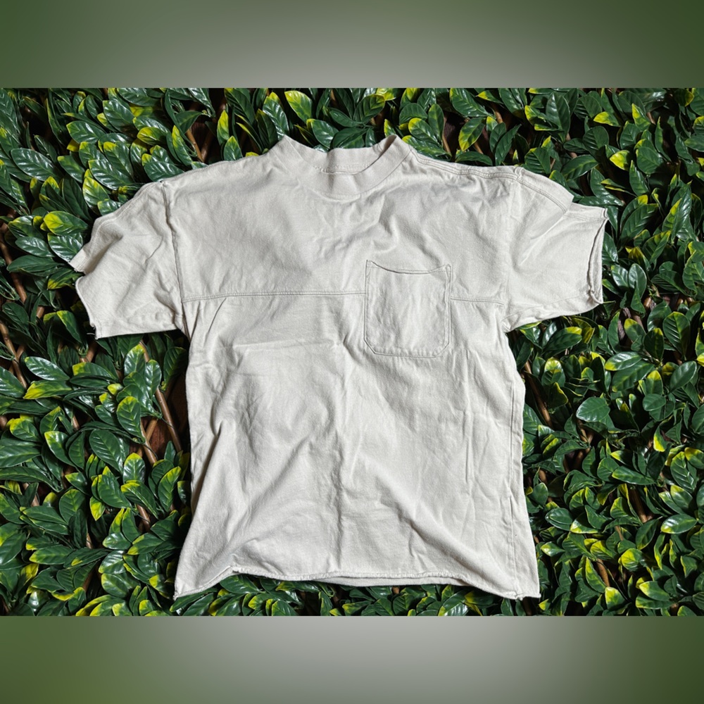 Abercrombie and Fitch Soft A&F Essentials Longline Beige T Shirt Men’s XS